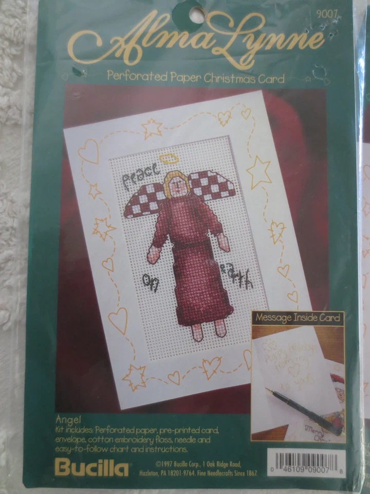 7 Sealed GREETING CARDS/ENVELOPES Cross Stitch KITS - 4 Alma Lynne + - Listed - Image 3 of 4