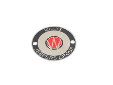 BADGE EMBLEM MONOGRAM FOR VINTAGE WILLYS JEEPERS GROUP #V343-8