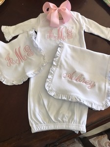 monogrammed baby headbands