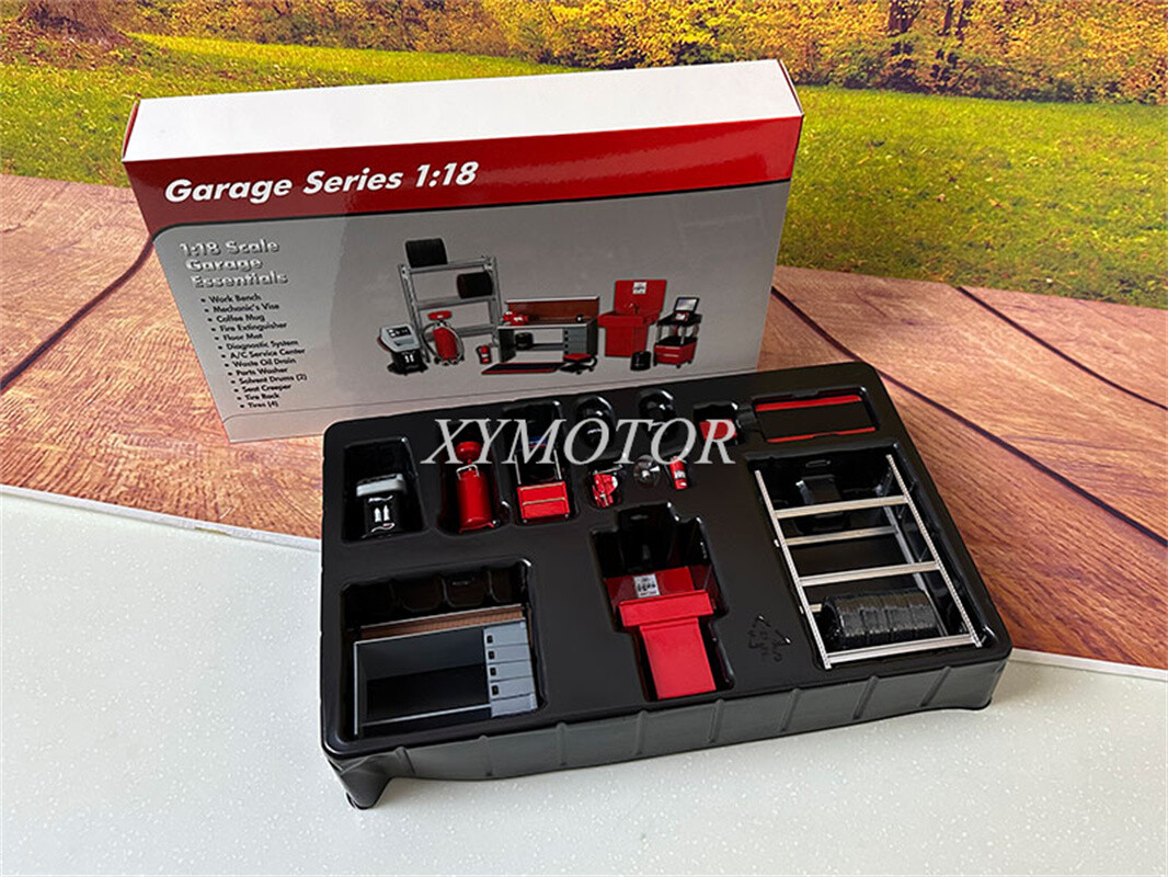☆ Garage Show Car Item Die Cast Metal Car Garage Accessories 1 18 Scale for sale