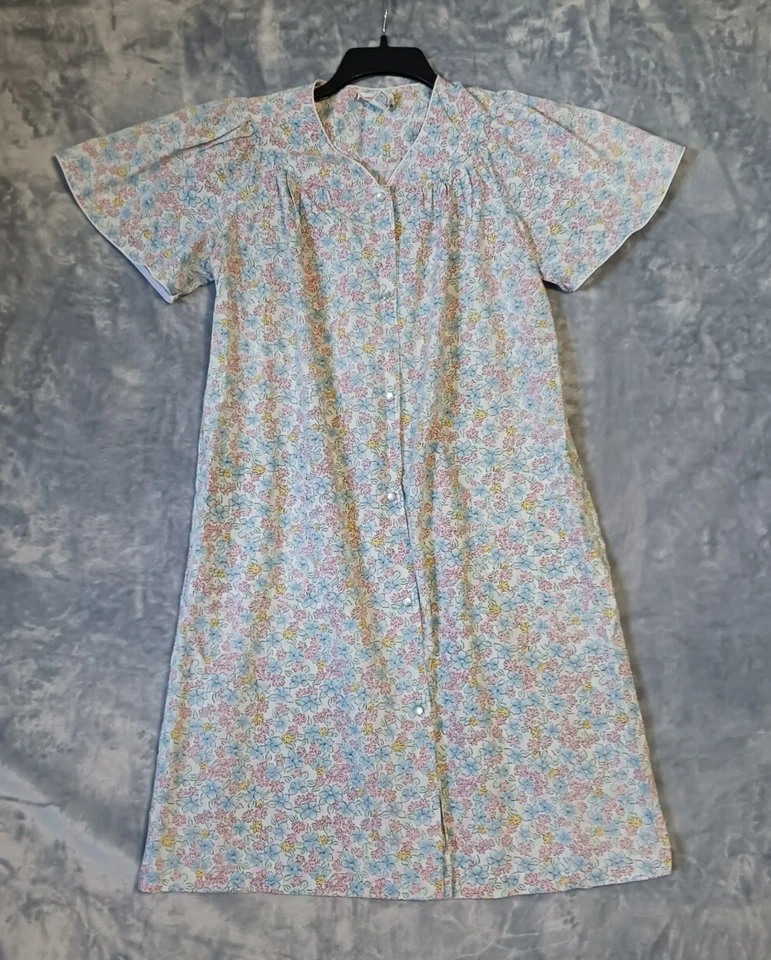 Vestido Camisón Kelly Reed Mujer Pequeño Perla A Presión Midi Floral Flor Azul Rosa Foto 2 de 4