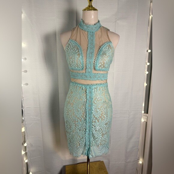 cute strapless prom dresses Clarisse Perfect for prom Taylor Swift Crochet Dress Color:Ivory/Blue Print nav-102