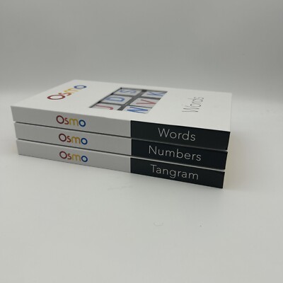 Osmo Bundle Lot Words, Tangram, Numbers Base Not Included