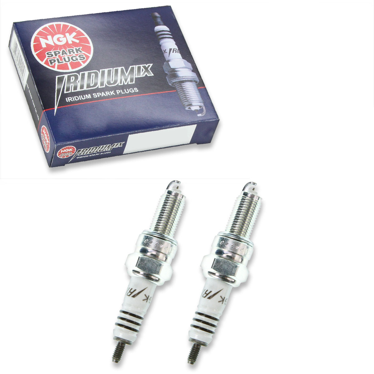 2 pc NGK 9198 CPR7EAIX-9 Iridium IX Spark Plugs for Ignition Wire Secondary  nx