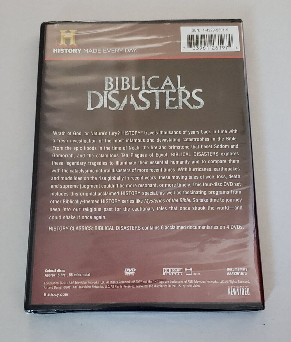 New! Sealed! A&E HISTORY CLASSICS ~ BIBLICAL DISASTERS ~ 4 DISC  
