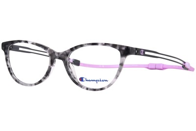 Champion Tasty C01 Eyeglasses Youth Girl's Black Tortoise Full Rim Cat Eye 47mm