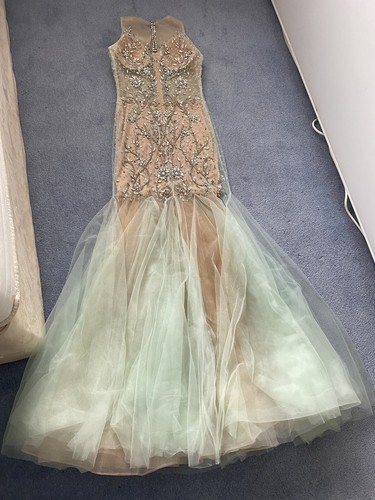Crystal Mermaid Party Prom Embellished Dress UK8 £1549 Ball Terani Couture - 第 20/23 張圖片