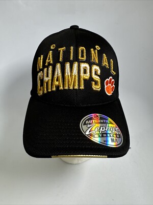 Clemson Tigers National Champions Champ Zephyr Z Fit Fitted M/L Hat Cap NCAA New