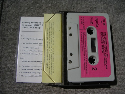 'DUKE ELLINGTON'S GREATEST HITS' RARE UK TAPE WITH ORIGINAL PAPER LABELS & INLAY - Picture 2 of 2
