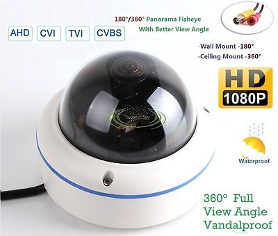 HD Sony 700TVL 180 degree Analog Fish eye Security IR dome camera System Indoor