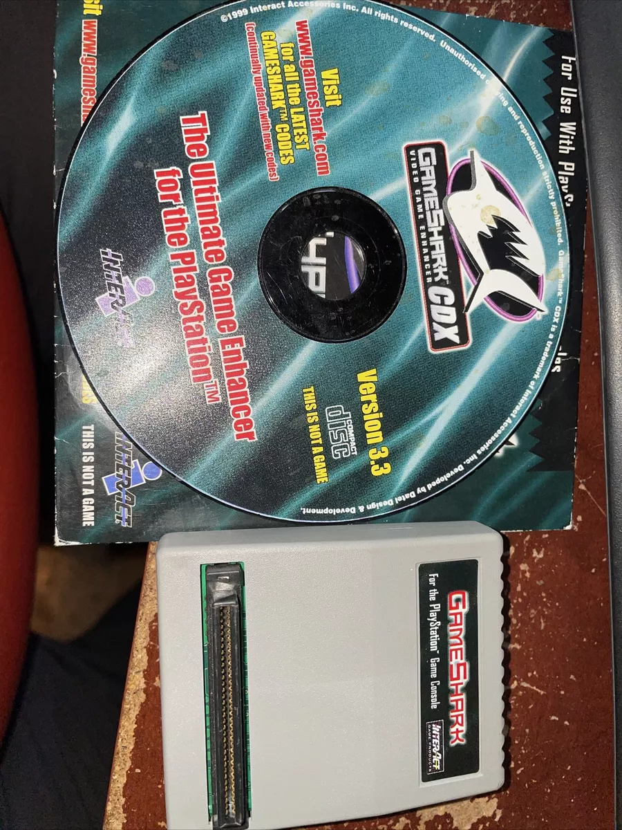 InterAct GAMESHARK Video game enhancer for Sony Playstation 1 (PS1)