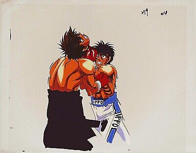 HAJIME NO IPPO TAKESHI SENDO VS IPPO ANIME PRODUCTION CEL 6