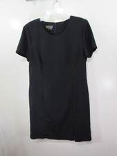Metro Style Dress Size M ? Black Back Zipper Short Sleeve