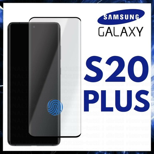 PELLICOLA VETRO TEMPERATO CURVO Per SAMSUNG GALAXY S20 PLUS Protezione Totale 3D - 第 1/6 張圖片
