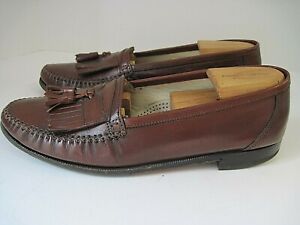 Florsheim Kiltie Tassel Loafer Brown Leather Moccasin Slip On Moc Toe Size 9 1/2 | eBay
