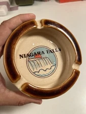 VTG Vintage Ashtray Niagara Falls Ceramic Ash Tray Cigarette New York