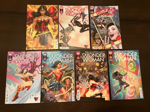 DC Comics 2021 SENSATIONAL WONDER WOMAN #1-7 COMPLETE Set Run Series Variants