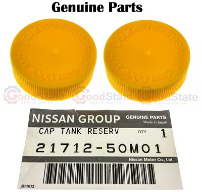 GENUINE Nissan Maxima A33 J31 J32 Radiator Coolant Overflow Bottle Tank Cap x2