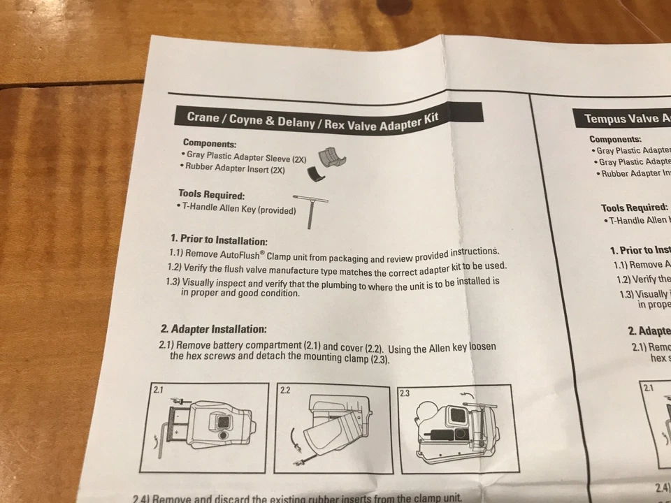 NUEVO Kit de descarga automática Rubbermaid adaptador 401973 válvula de abrazadera Canadian Coyne Delany Foto 3 de 4