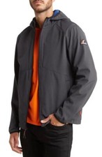  150 - HAWKE  CO Flex Stretch Soft Shell Hooded Jacket in Carbon Size M