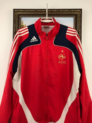Vintage Adidas France Football National Jacket Soccer Track Top