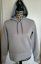 Nike Dri Fit women's hoodie gray sweater long sleeve size xs Z887