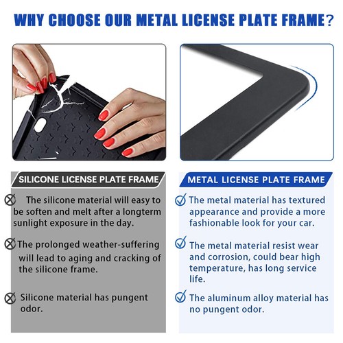 Cubierta de marco de etiqueta de matrícula de metal para Dodge Ram 3500 accesorio de cabina - Imagen 3 de 11