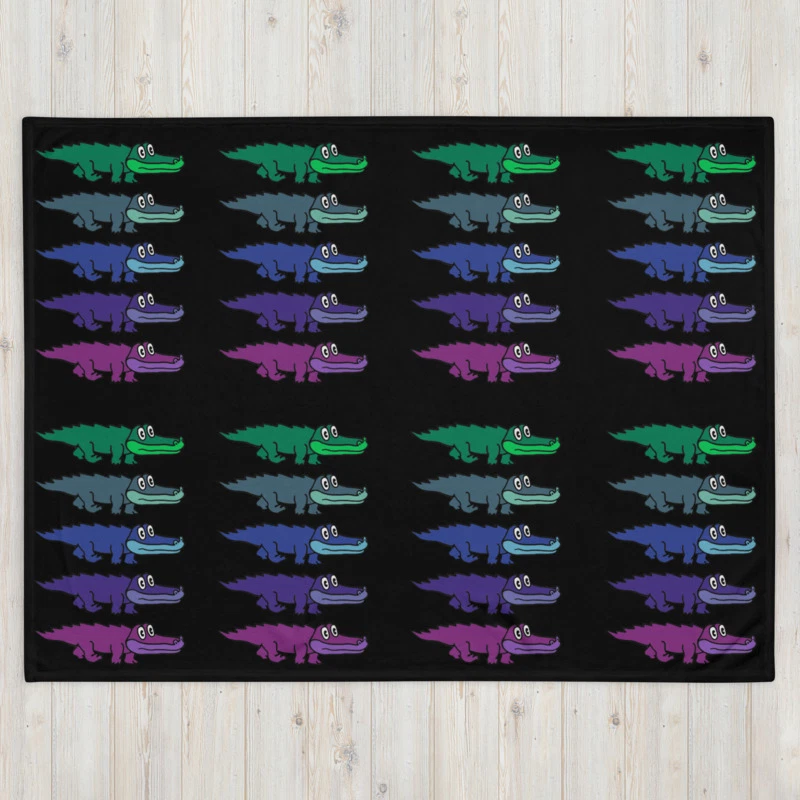Manta King Gizzard 60 x 80 multicolor Gator Foto 2 de 4
