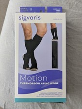 Sigvaris Motion Thermoregulating Wool 20-30 mmHG Compression Socks Size ML 422C