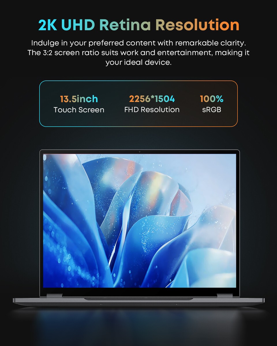 CHUWI FreeBook Intel Core i3 12GB RAM 512GB SSD Touchscreen