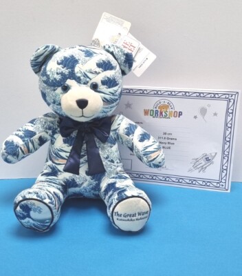 The Great Wave BUILD A BEAR Blue Katsushika Hokusai The Met BNWT 
