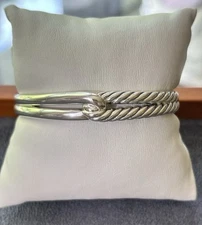David Yurman Single Loop Labyrinth Bangle Bracelet-Small 