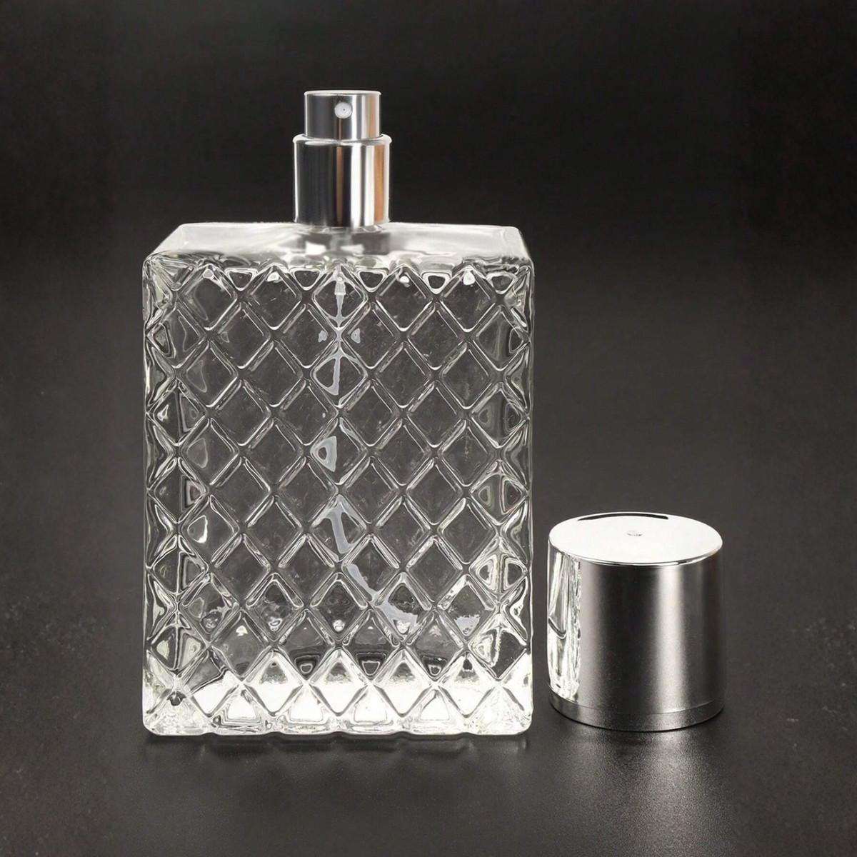 Glass Perfume Bottles Empty Refillable 100Ml /3.4Oz Atomizer Sprayer for Perfume View 3