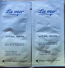 2x 2g La mer Vital Skin mit Q10 und Vitamin C...