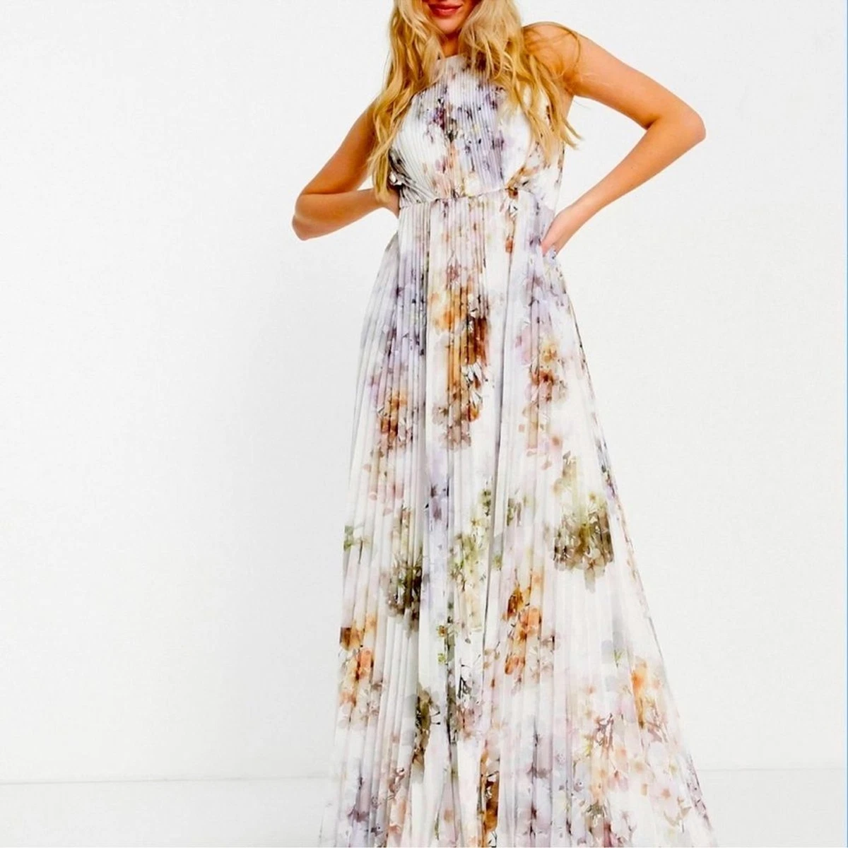 chinese dress ladies Ted Baker London Green Satin Maxi Dress