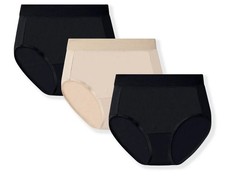 Vanity Fair Radiant Women's Silky Stretch Underwear V-Front Waist 3 Pk XXXL10