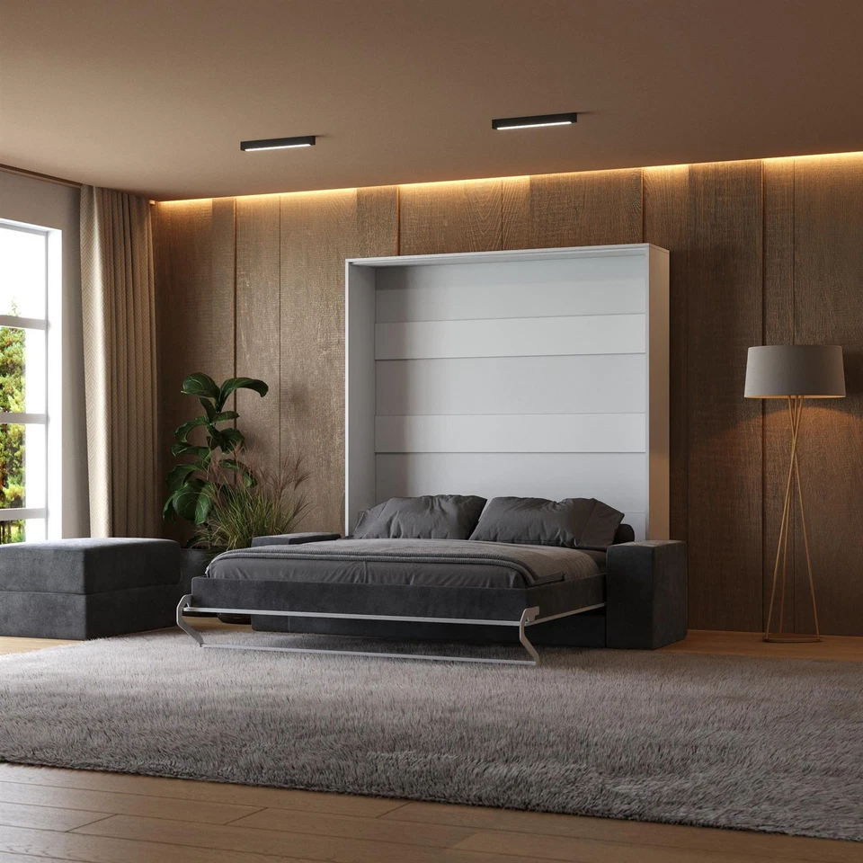 SMARTBett Schrankbett  mit  Anthrazit  SOFA M1 160x200 Vertikal - Bild 2 von 4