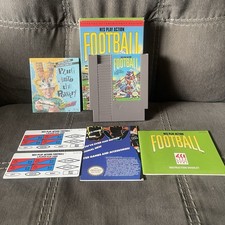 NES Play Action Football CIB NEAR MINT W/ INSERTS