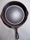 NICE No.8 Griswold Victor 722 Cast Iron Skillet-FLAT-Nickel Finish Wear-Glassy