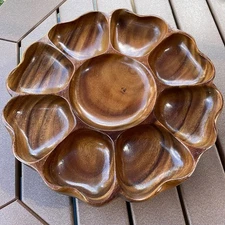 Mid-Century Modern Lazy Susan Serving Storage Station