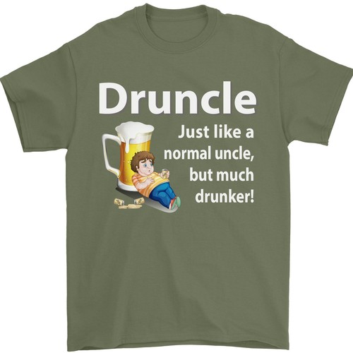 Druncle Like A Normal Tíos Día Hombre 100% Algodón - Imagen 13 de 28