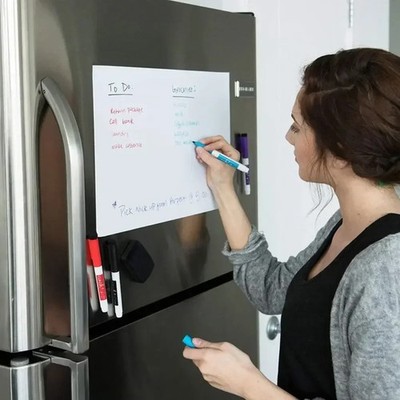 Magnetisches Whiteboard Trocken abwischbar Kühlschrank Memo Pad Büro