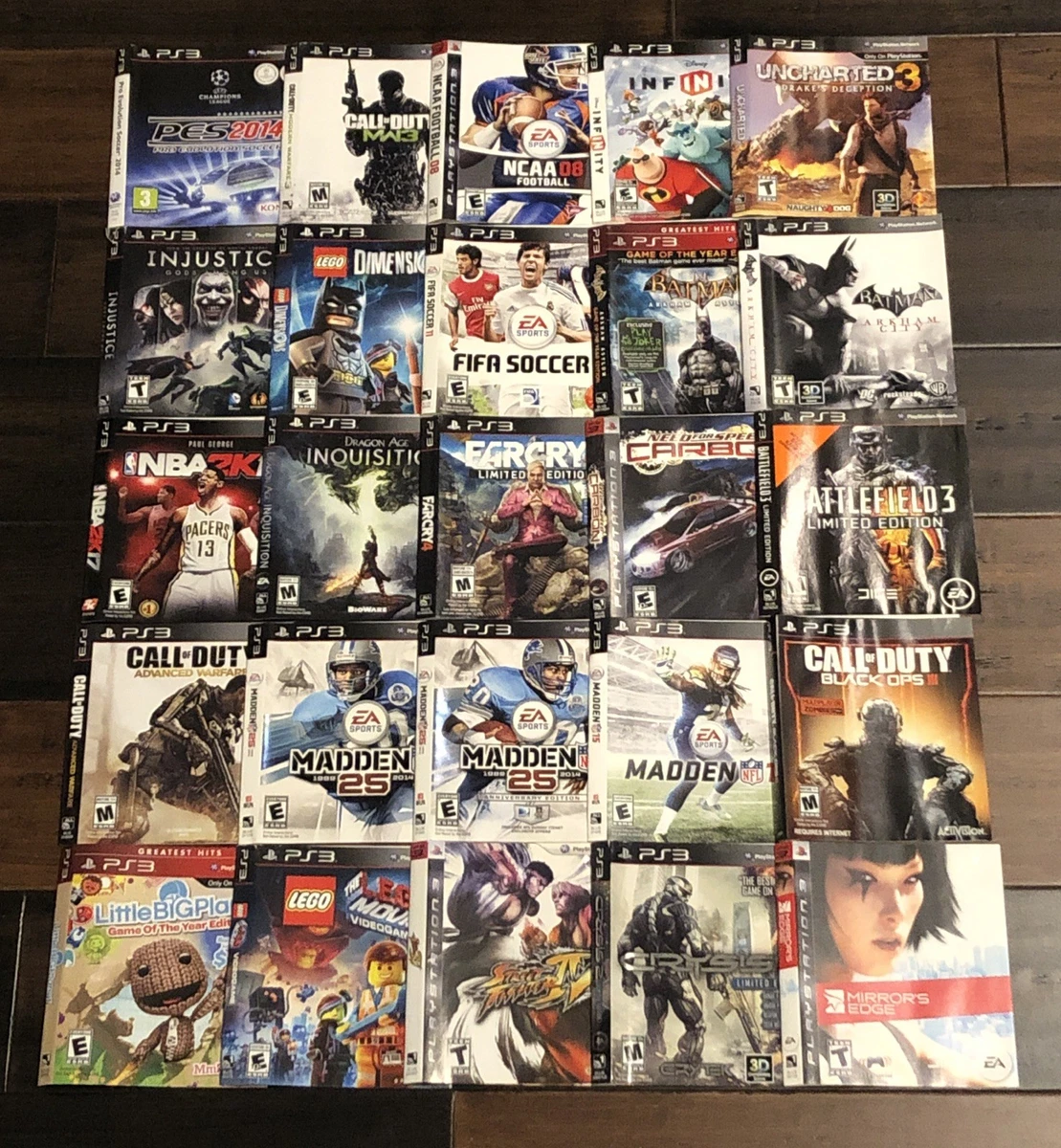 Sony PlayStation 3 Original Video Game Box Art Inserts Art for Sony PlayStation 3 Original Video Game Box Art Inserts Art for