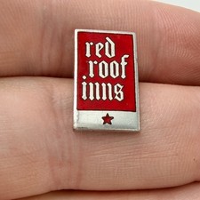 Red Roof Inns Star Lapel Pin Enamel Hotel Chain Employee Service Award Vintage