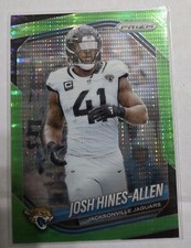 2025 Panini Prizm #43 Josh Hines-Allen Green Pulsar