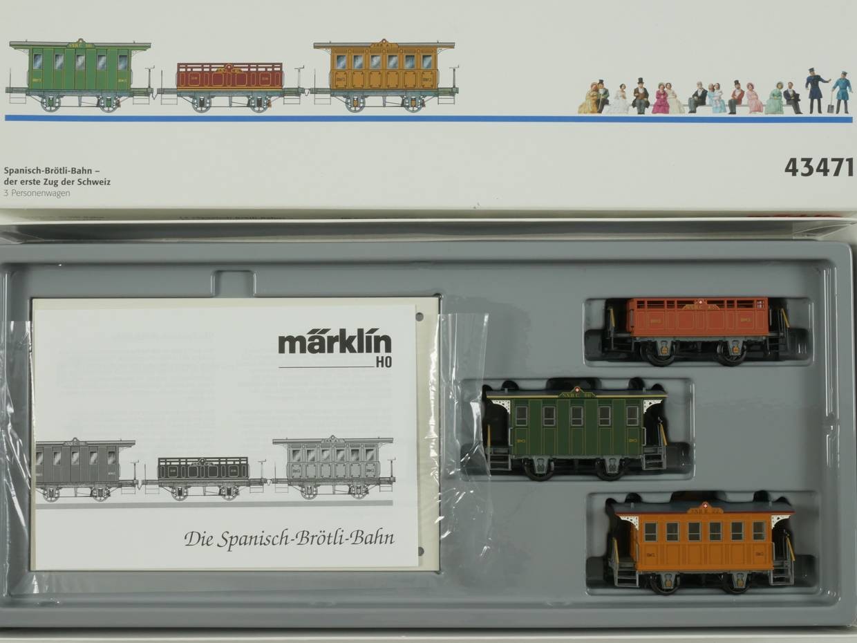 Märklin 43471 Supplement Spanish Roll Train SBB Preiser Mint! OVP BL 1705