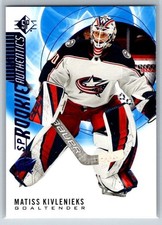 2020-21 Upper Deck SP Retail Rookie Authentics Blue #102 Matiss Kivlenieks RC