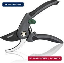 SZHLUX Pruning Shears, Premium SK5 Carbon Steel Blades Hand Pruner for Garden, S