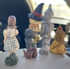 Set 4 Wizard of Oz Poliwoggs Folk Art Figures Dorothy Scarecrow Tin Man Lion — photo 7