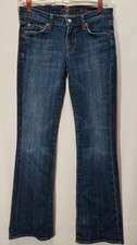 7 for All Mankind Women's Size 26 Bootcut Med Blue Wash Stretch Made In USA-RS19